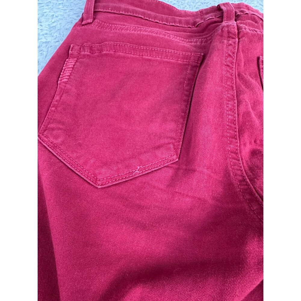 Paige Verdugo Ultra Skinny Womens 25 Red Jeans Comfort Office Cotton/Elastane - Picture 12 of 16